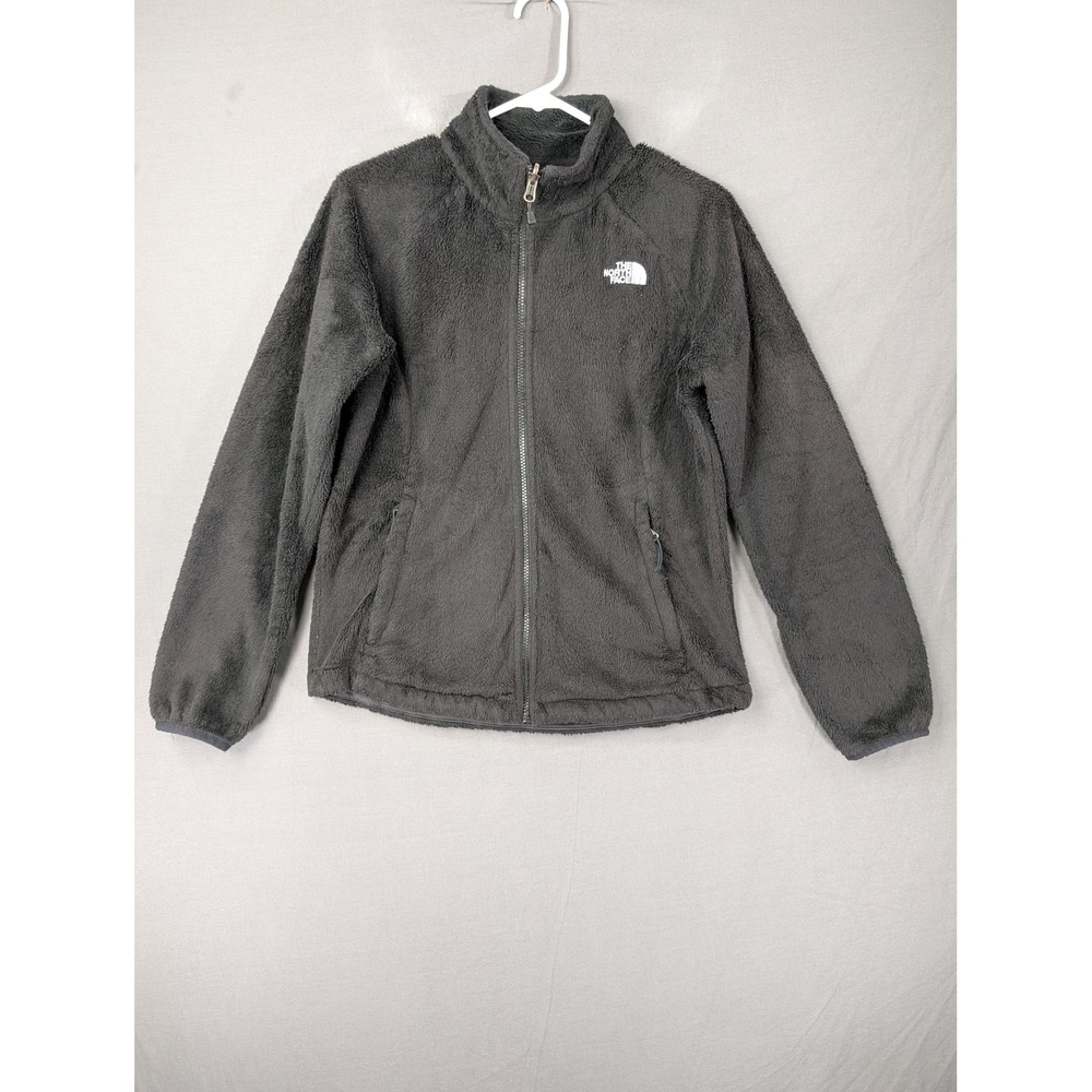 The North Face Osito Fleece Jacket Womens Medium Black Full Zip Soft Fuzzy